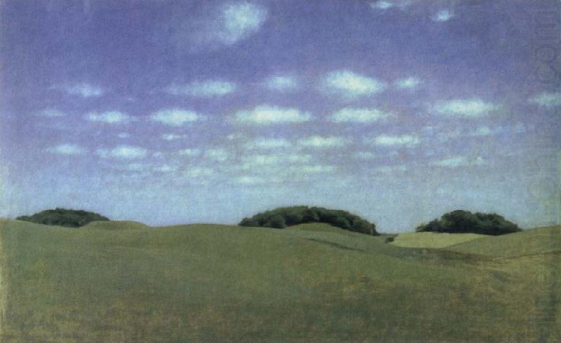 landscape from lejre, Vilhelm Hammershoi